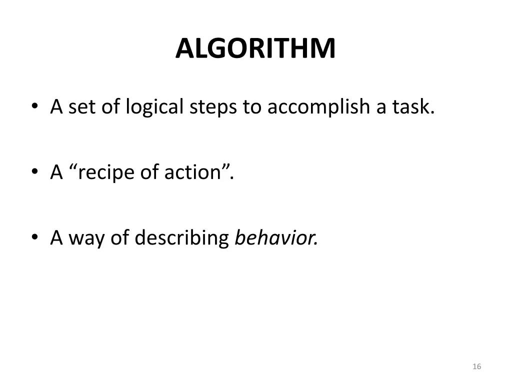 algorithm