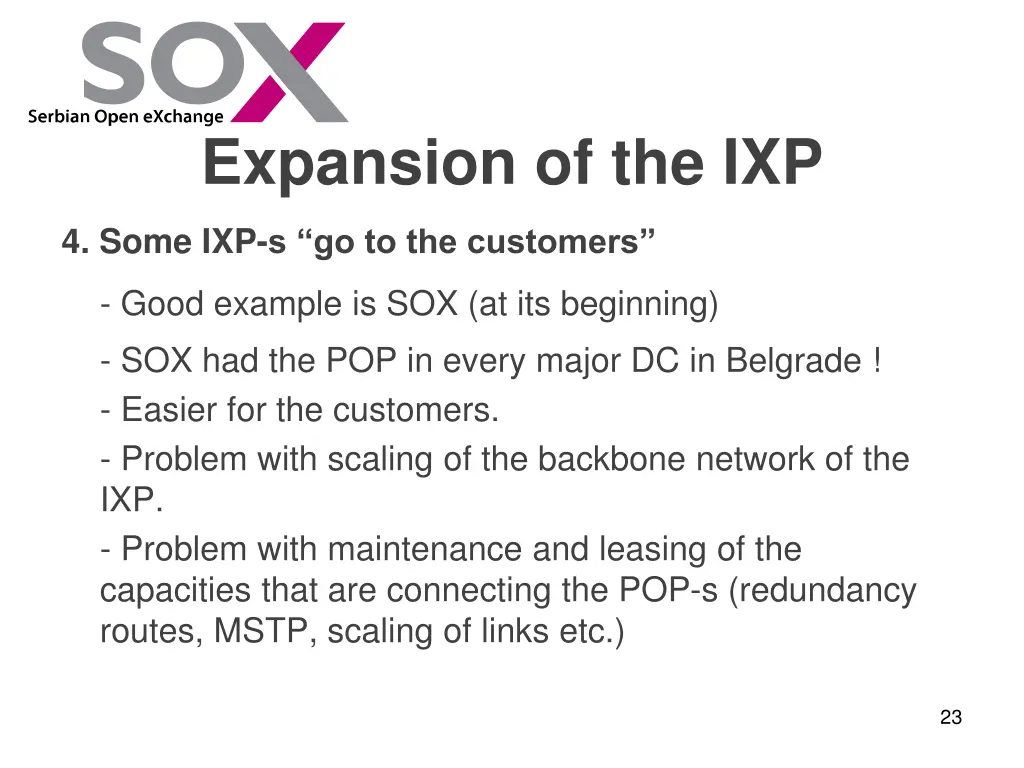 expansion of the ixp 3