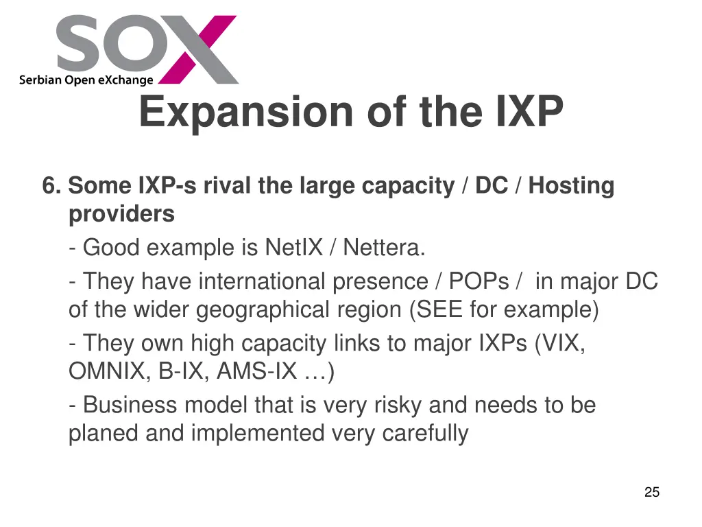 expansion of the ixp 5