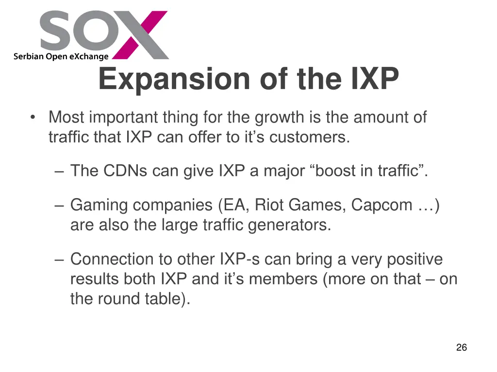 expansion of the ixp 6