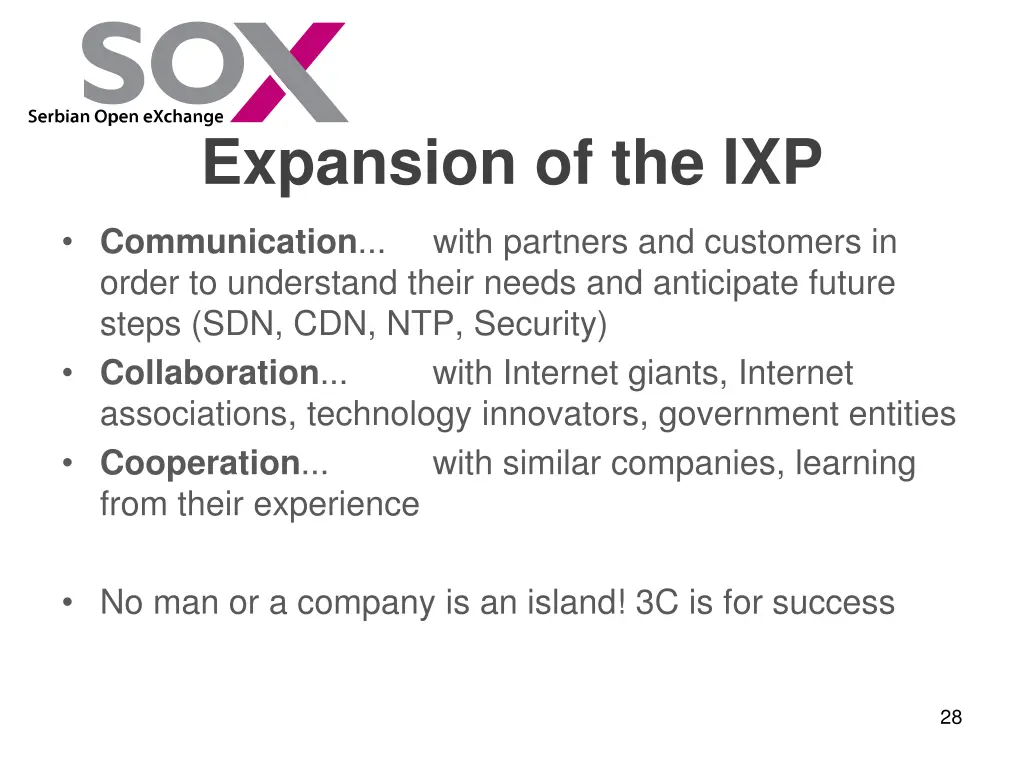 expansion of the ixp 8