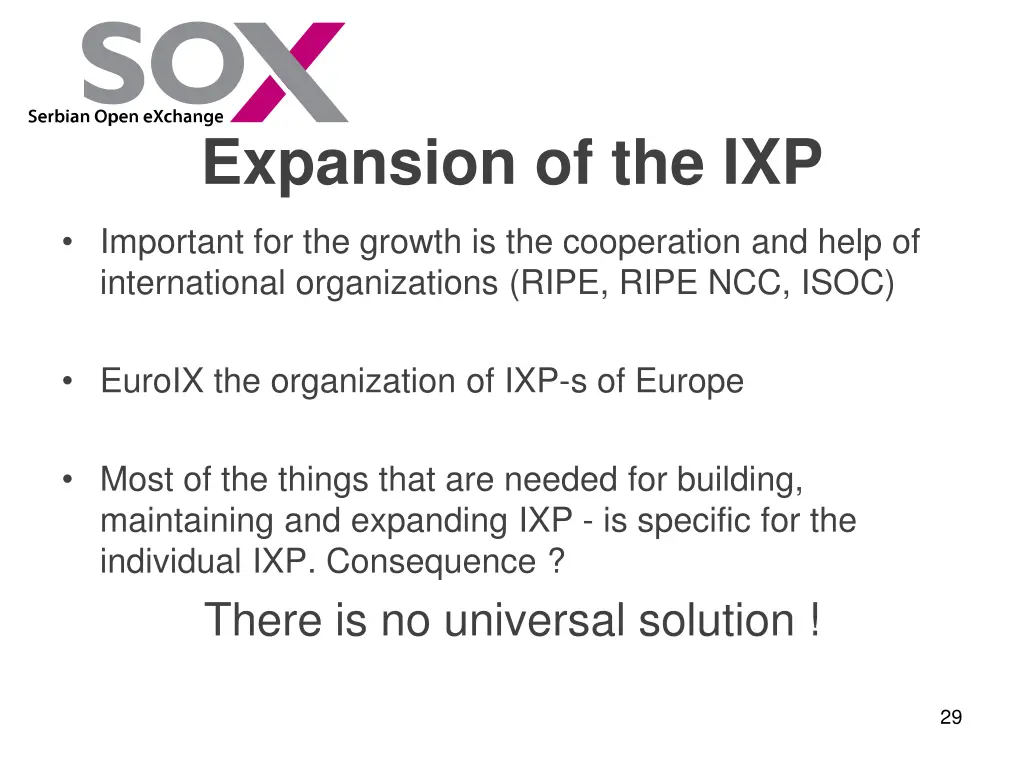 expansion of the ixp 9