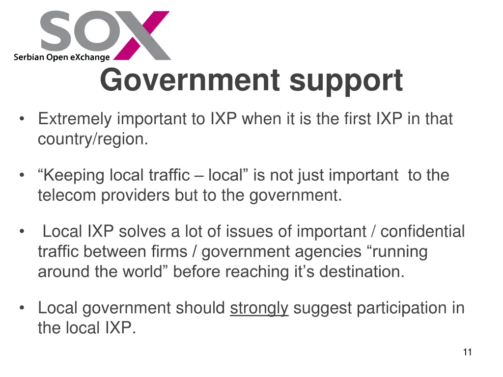 government support