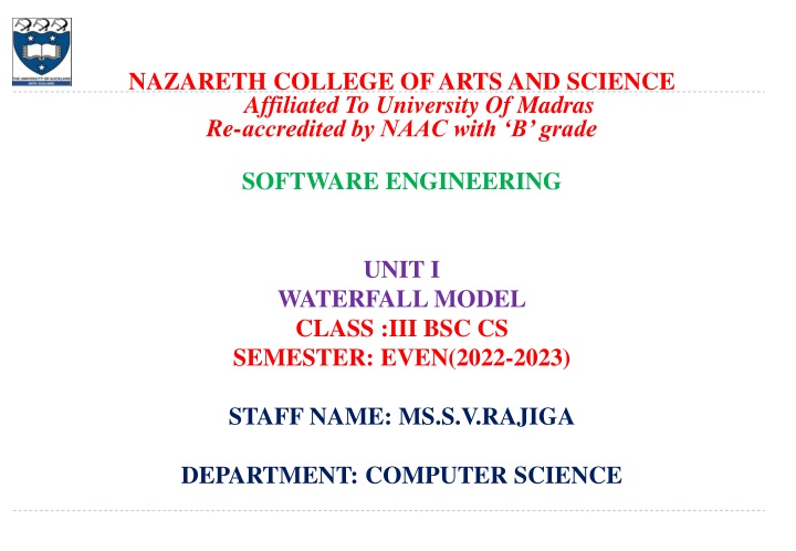 nazareth college of arts and science affiliated