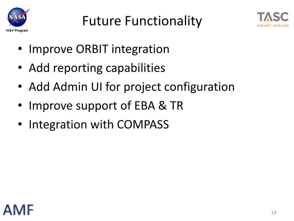 future functionality