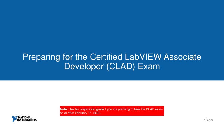 preparing for the certified labview associate