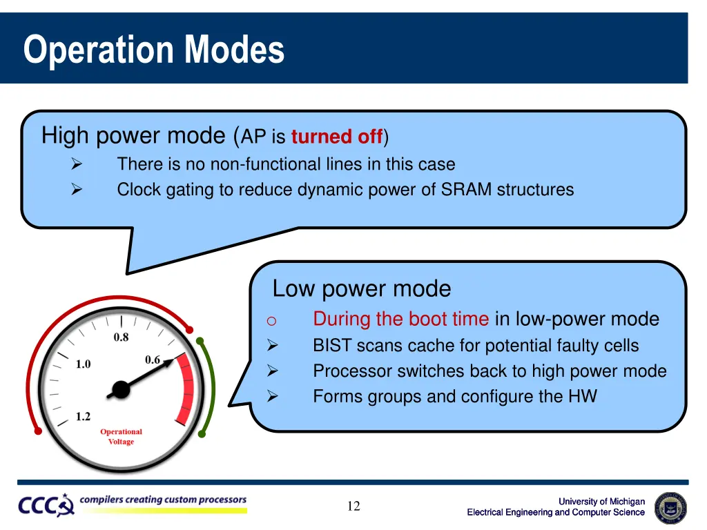 operation modes