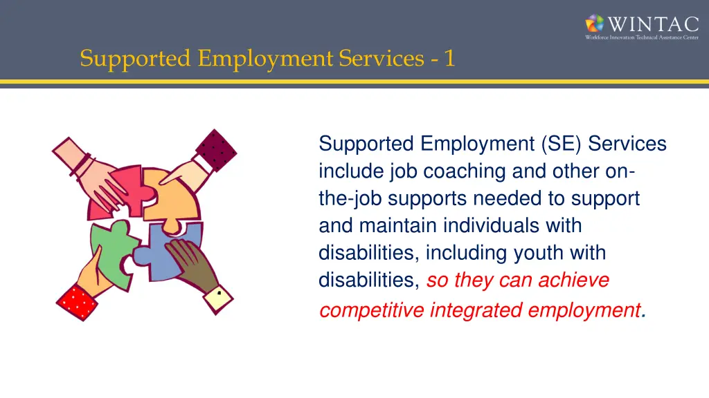 supported employment services 1