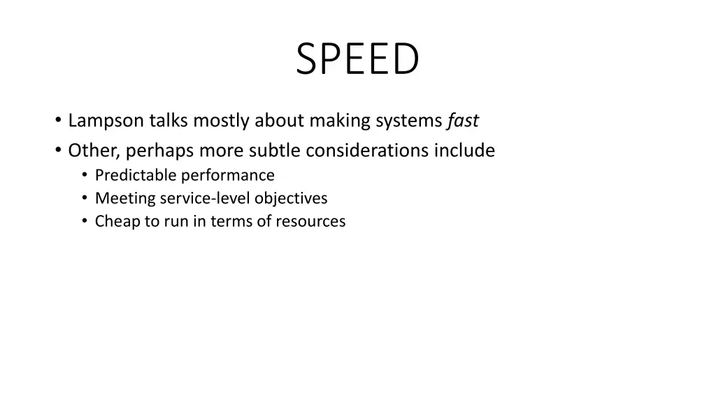 speed
