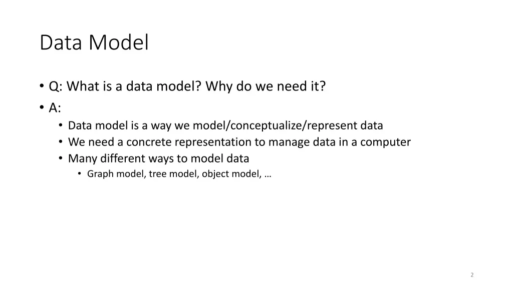 data model