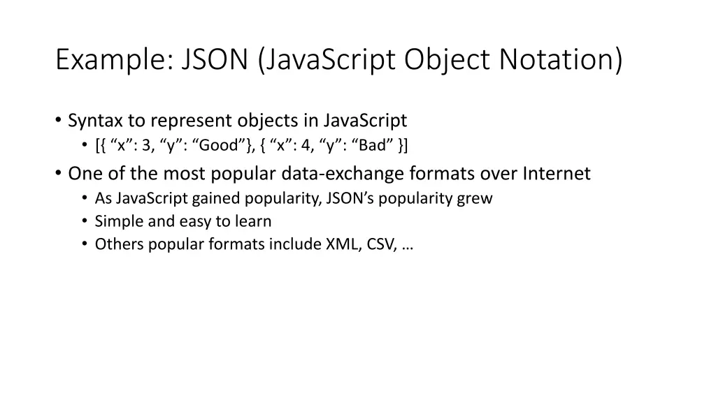 example json javascript object notation