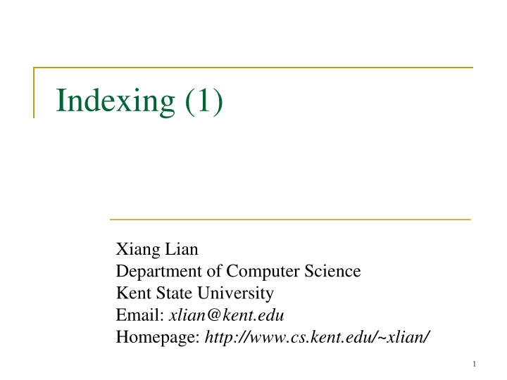 indexing 1