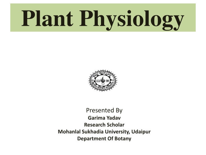 plant physiology
