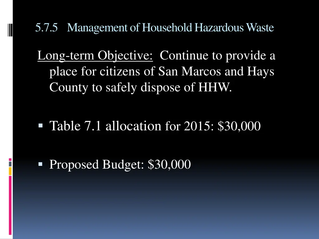 5 7 5 management of household hazardous waste