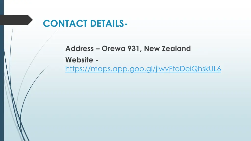 contact details
