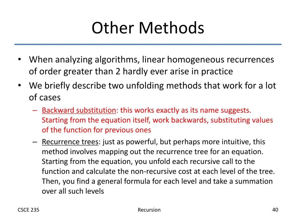 other methods