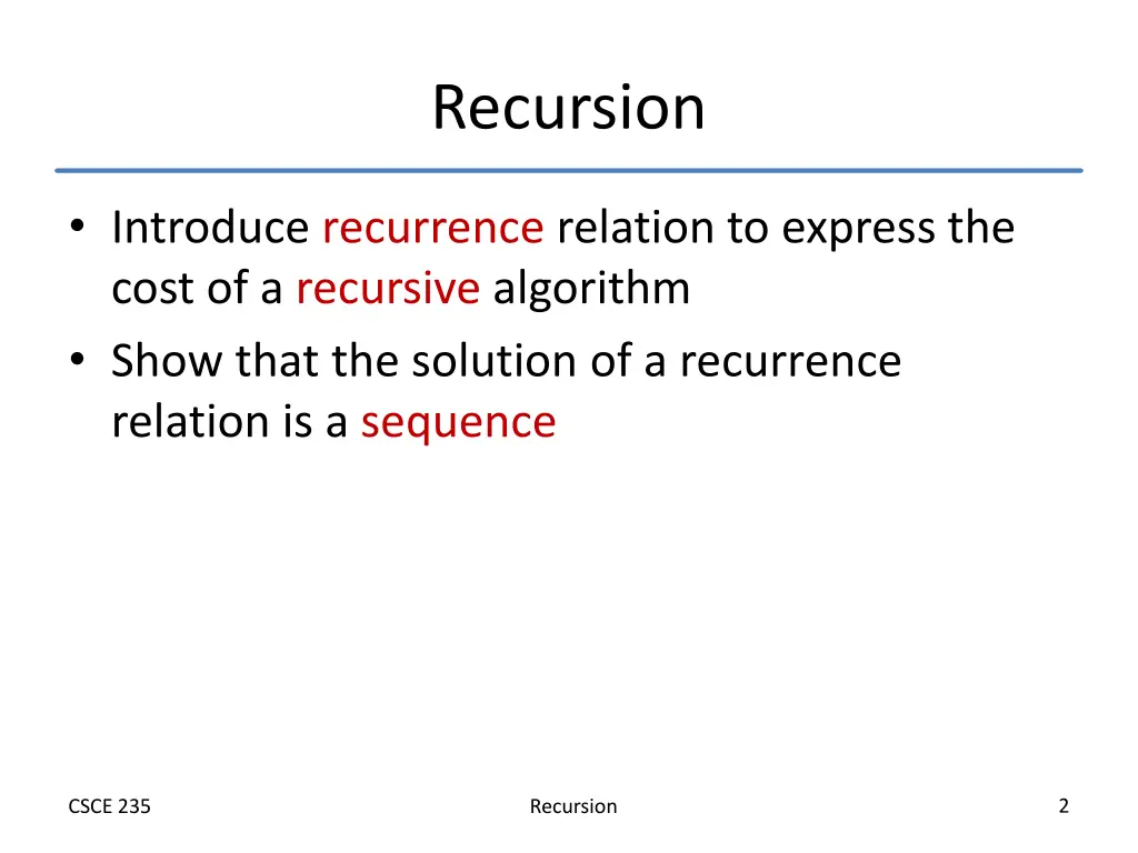 recursion 1