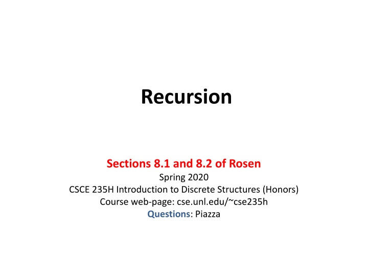 recursion