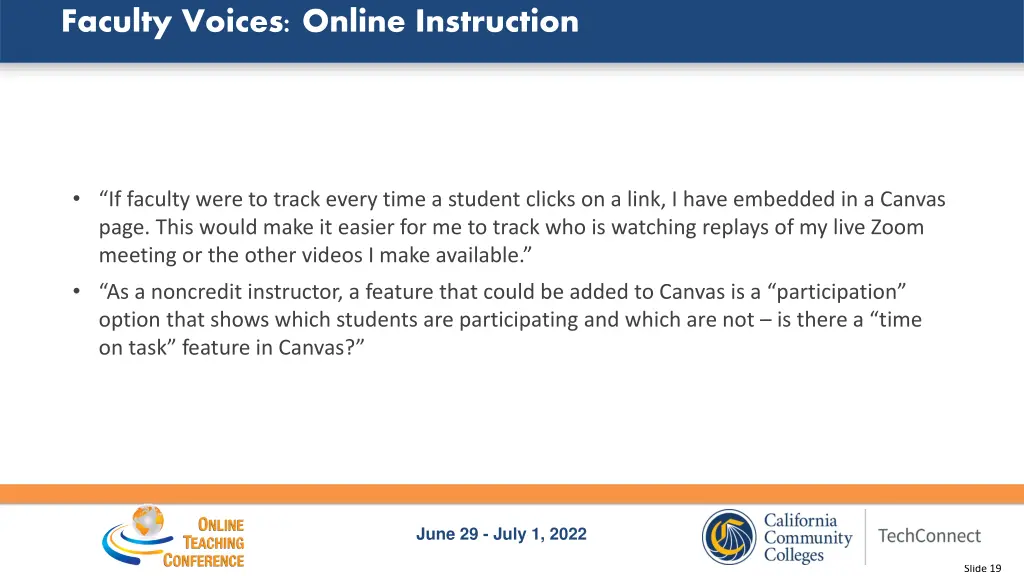 faculty voices online instruction