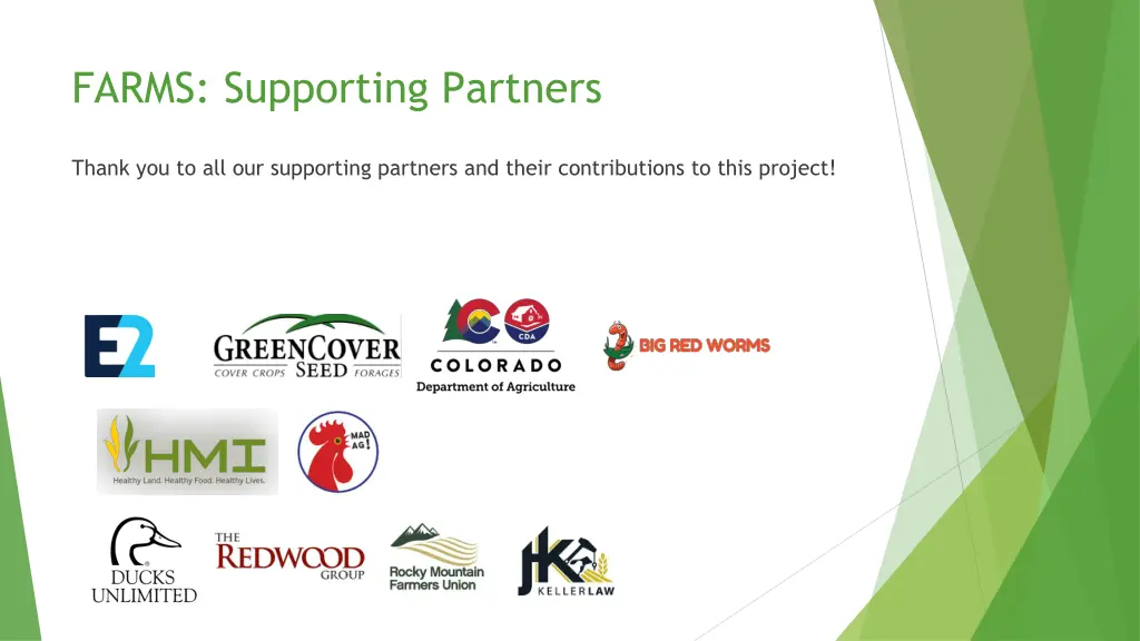 farms supporting partners