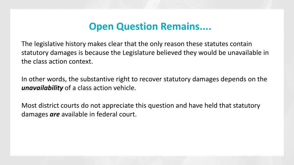 open question remains 1