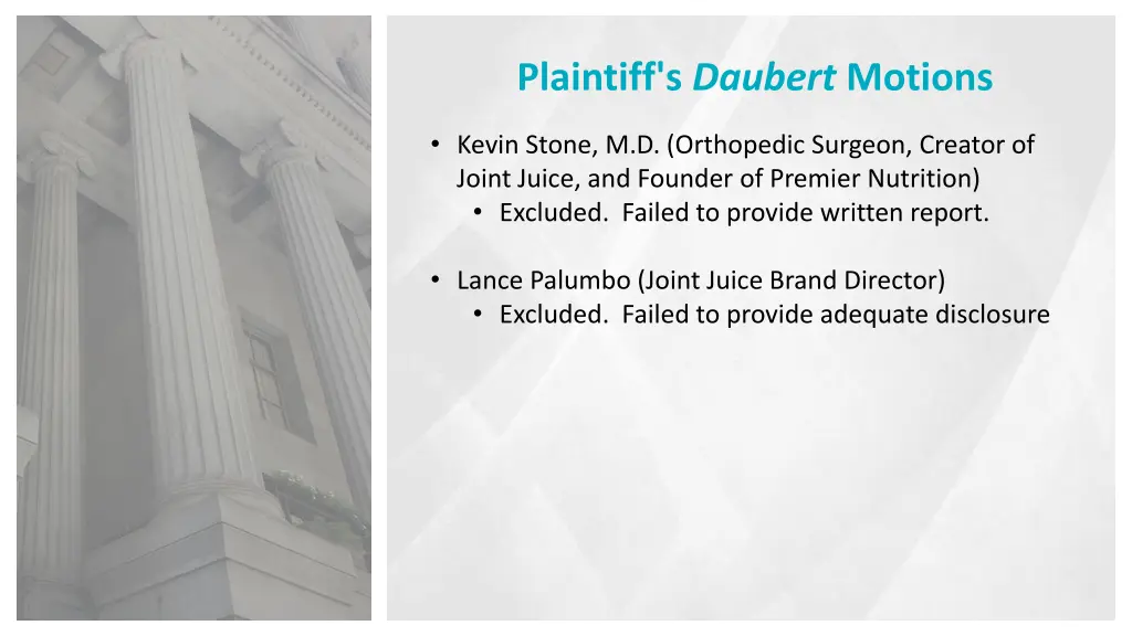 plaintiff s daubert motions 2