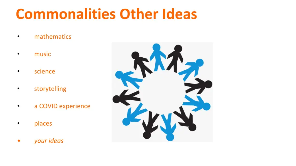 commonalities other ideas