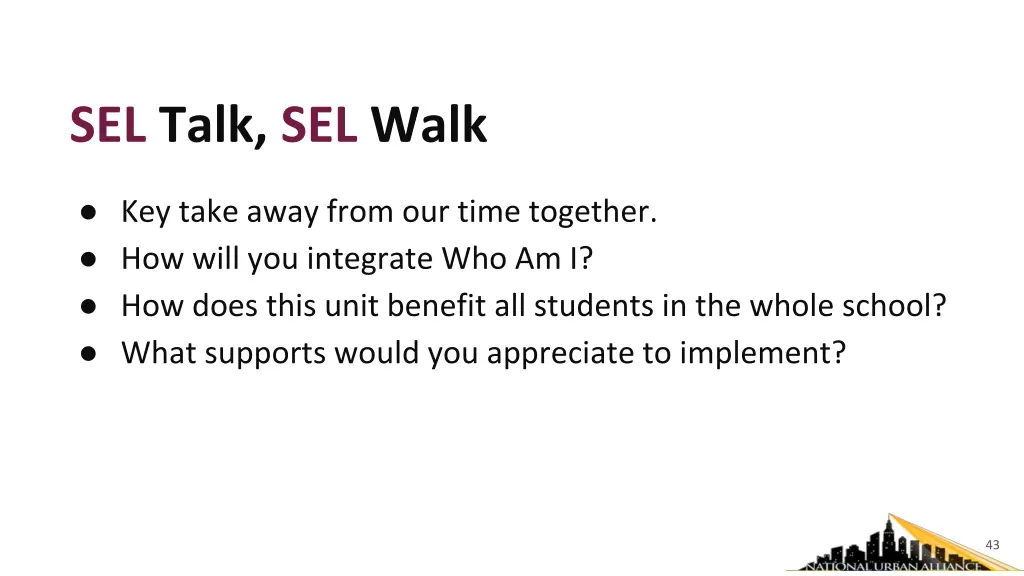 sel talk sel walk