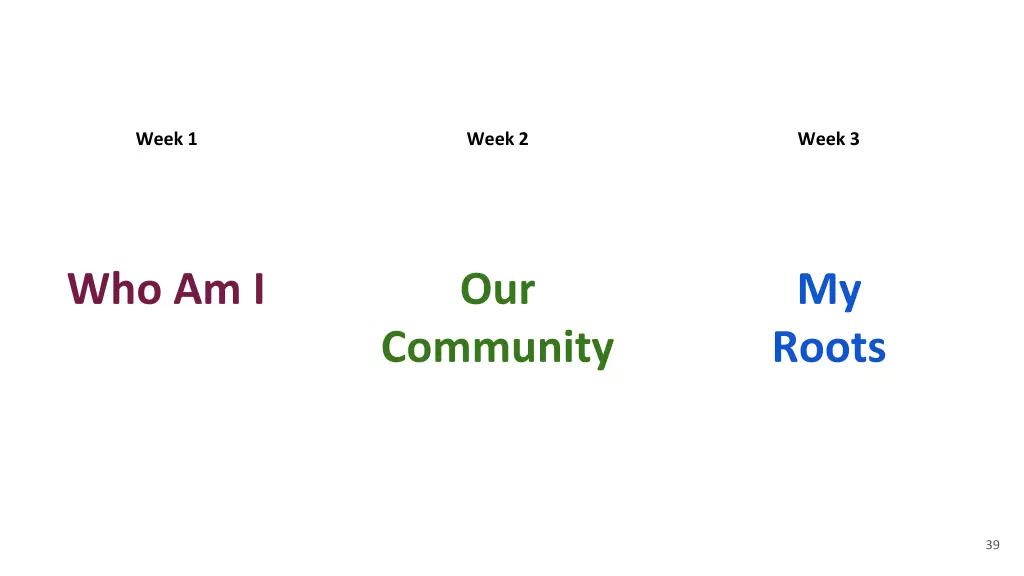 week 1