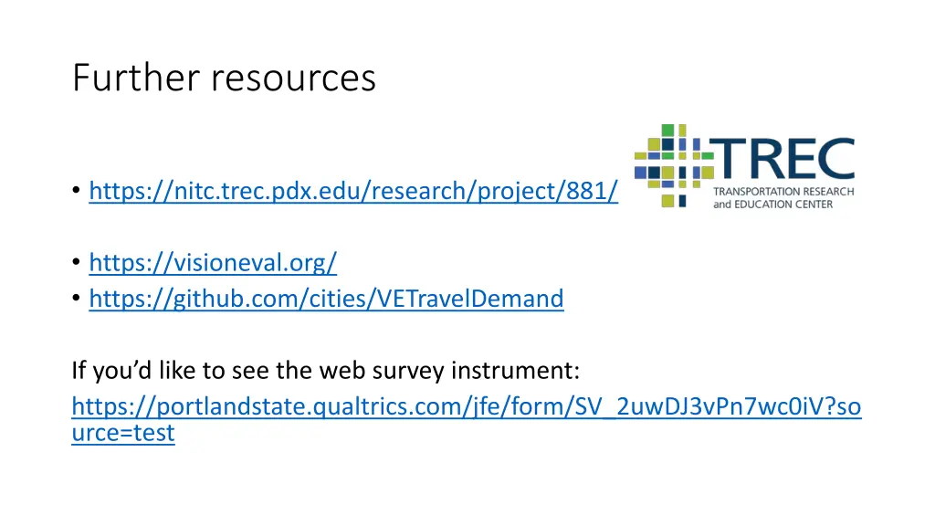 further resources