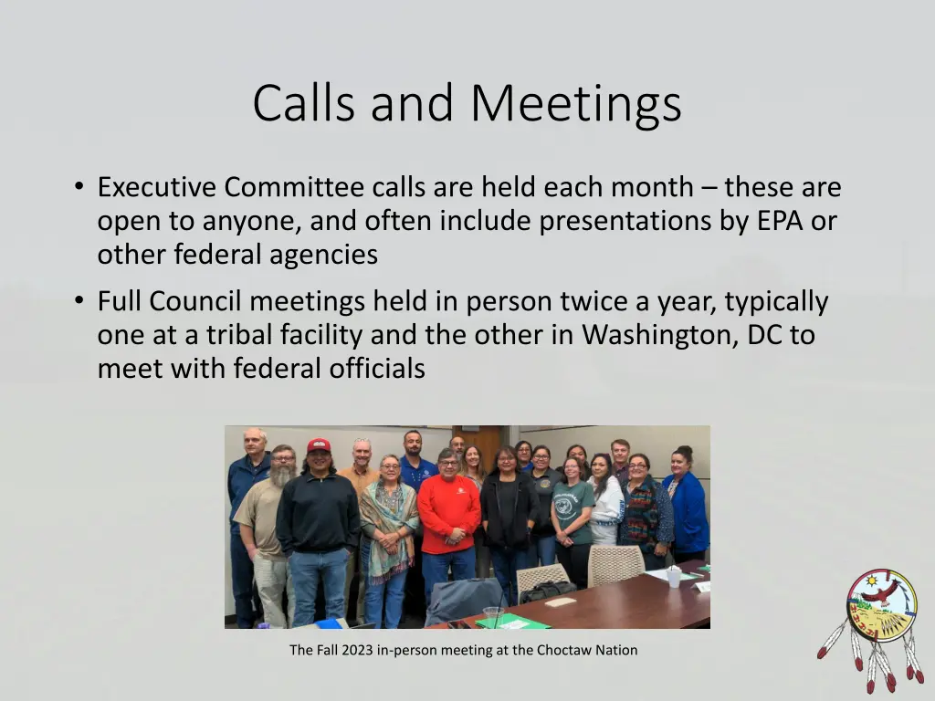 calls and meetings
