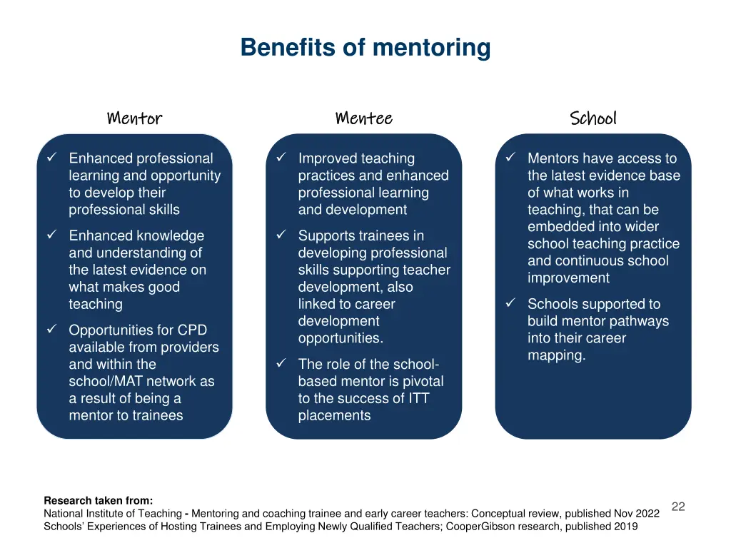 benefits of mentoring