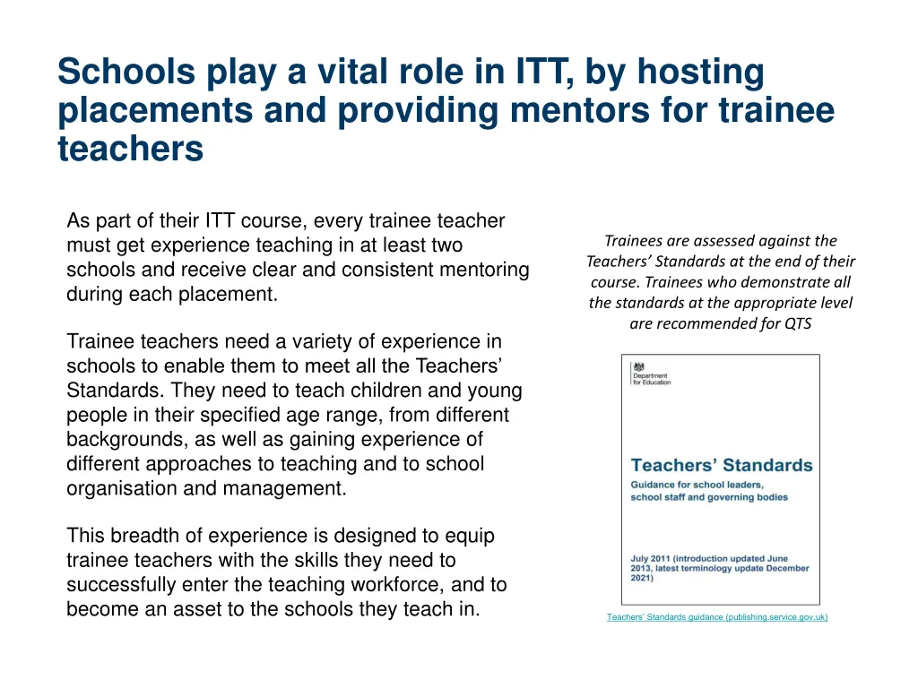 schools play a vital role in itt by hosting
