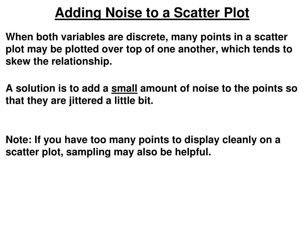 adding noise to a scatter plot