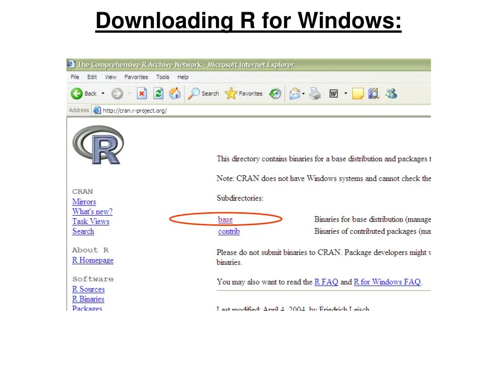 downloading r for windows 1