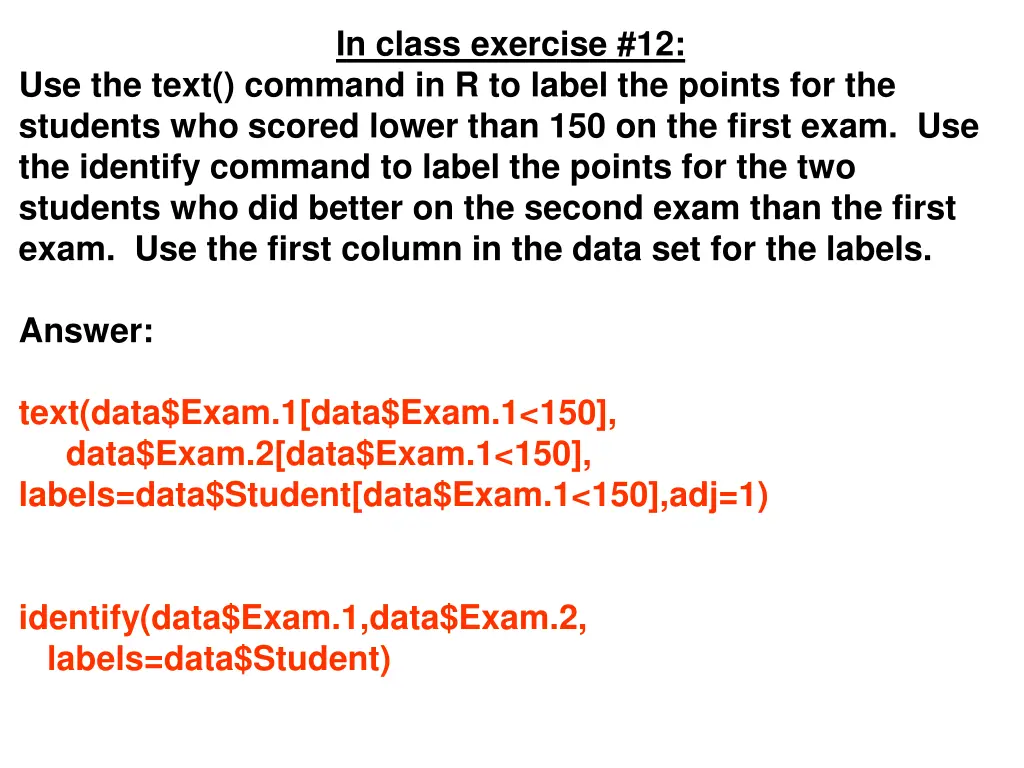 in class exercise 12 1