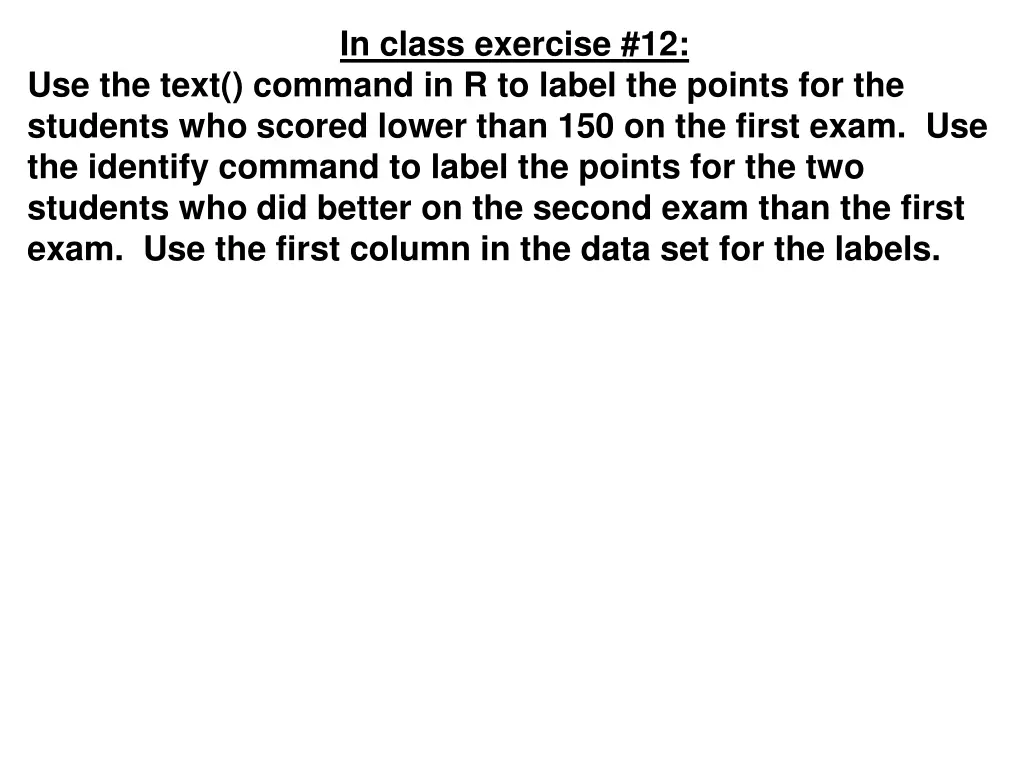 in class exercise 12