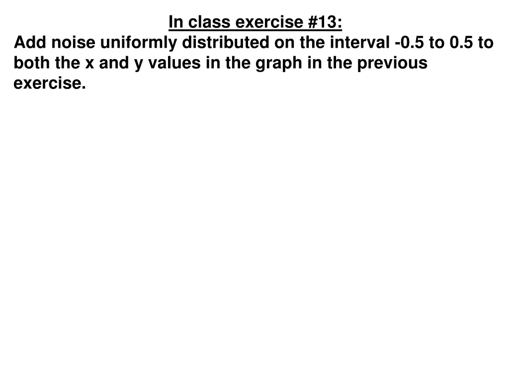 in class exercise 13
