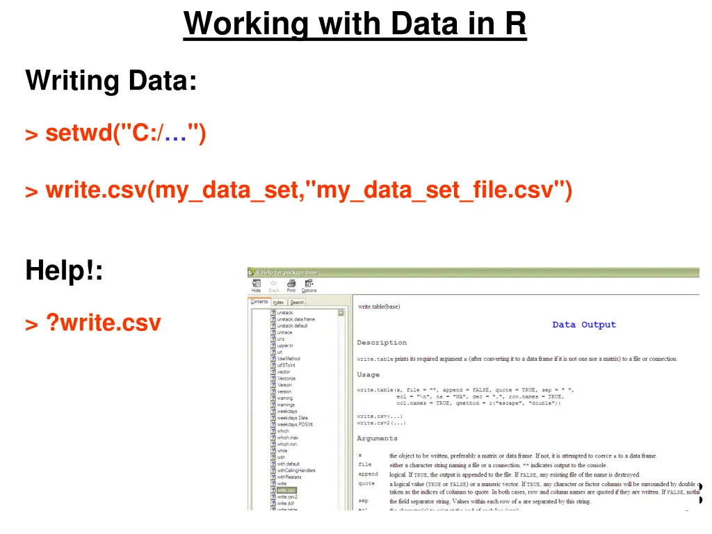 working with data in r 5