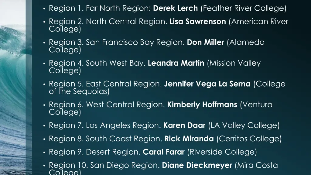 region 1 far north region derek lerch feather