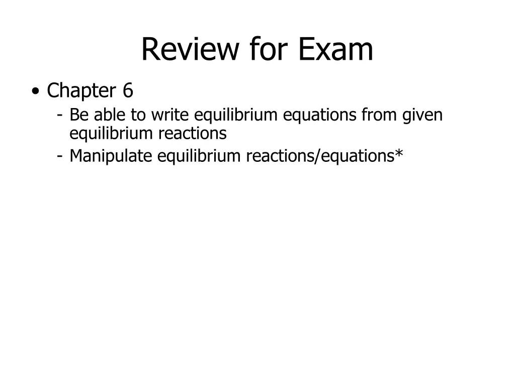 review for exam 1