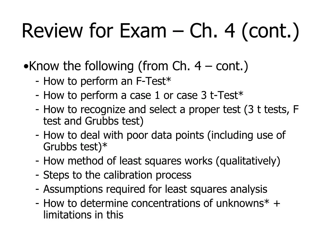 review for exam ch 4 cont
