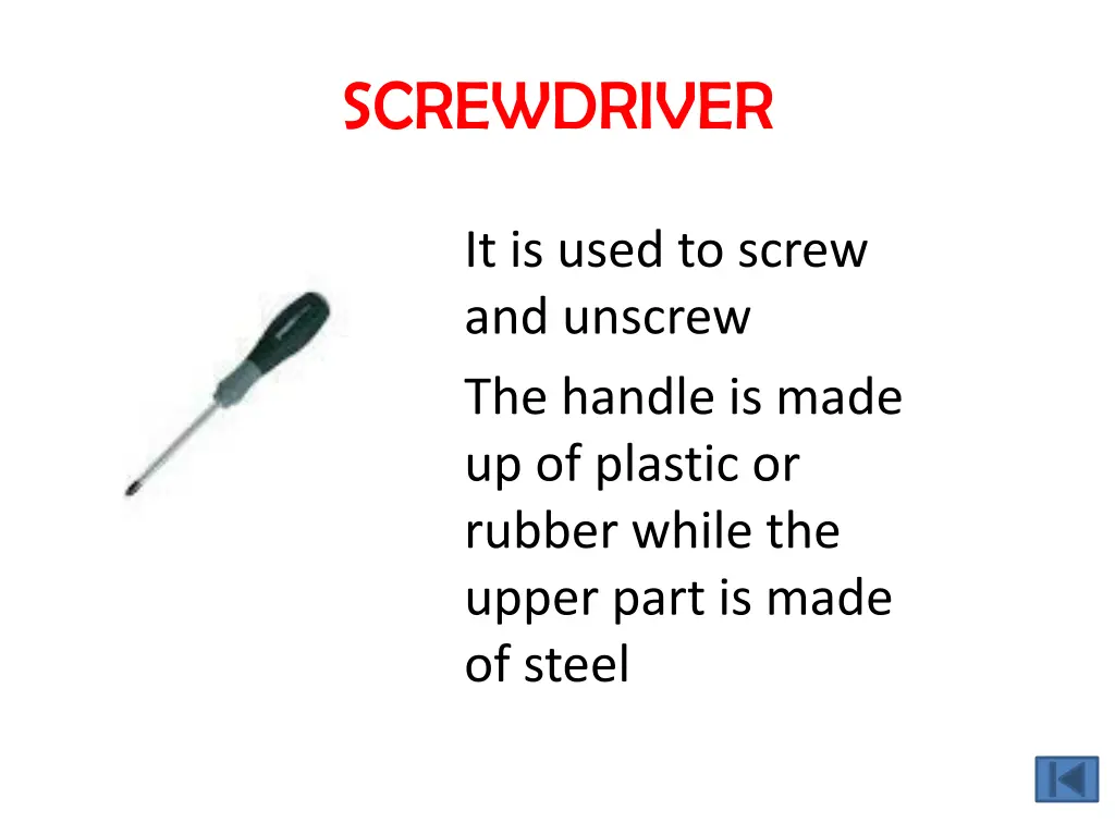 screwdriver