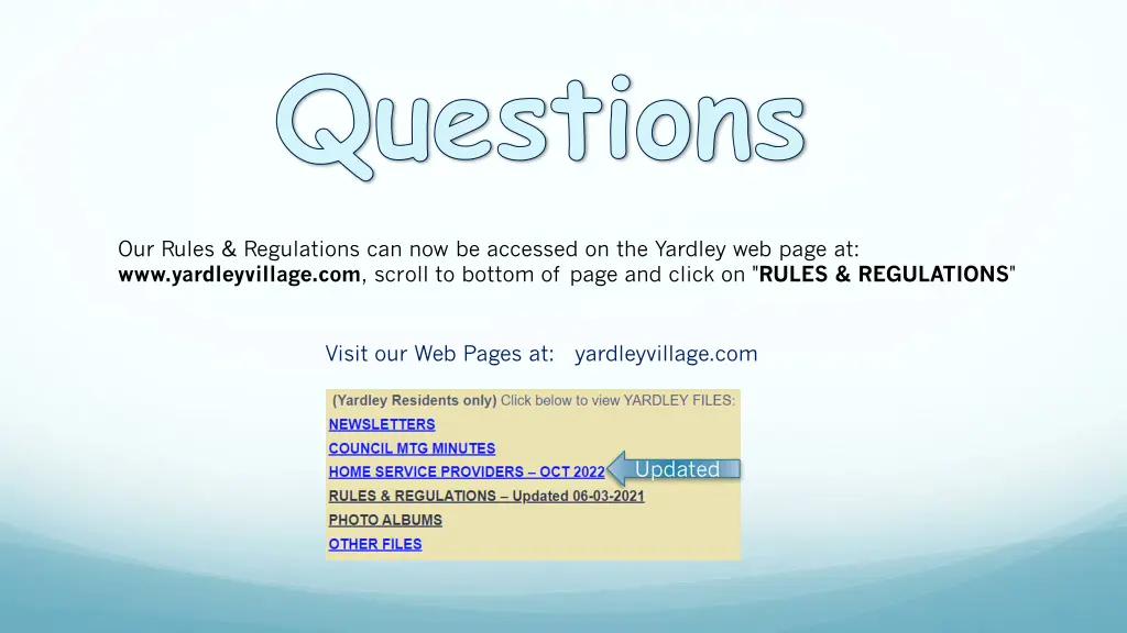 questions