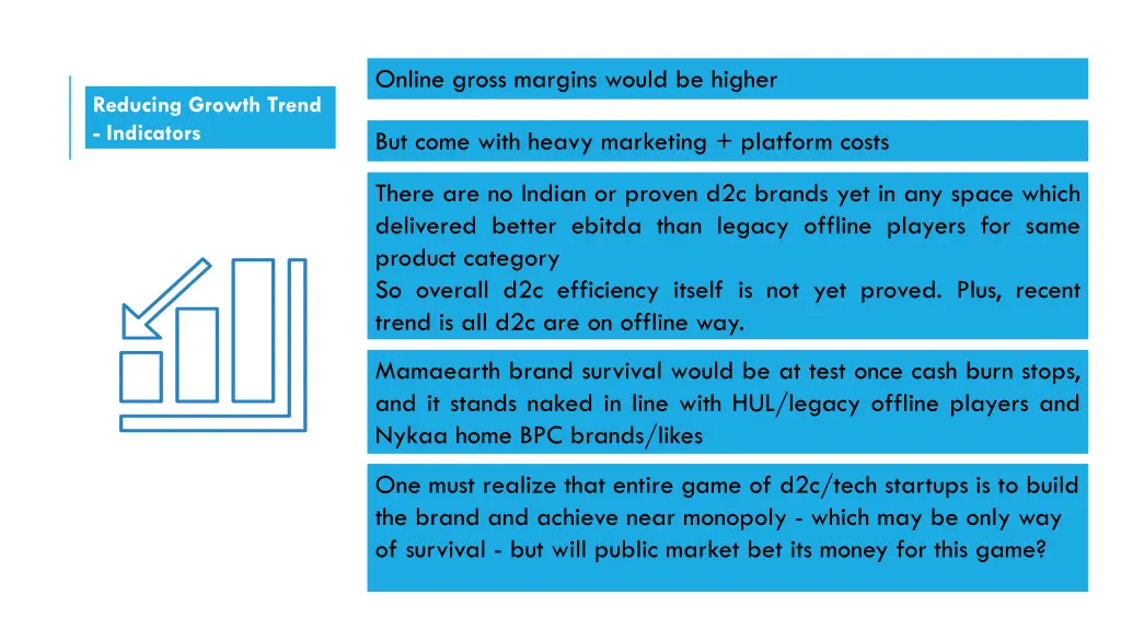 online gross margins would be higher