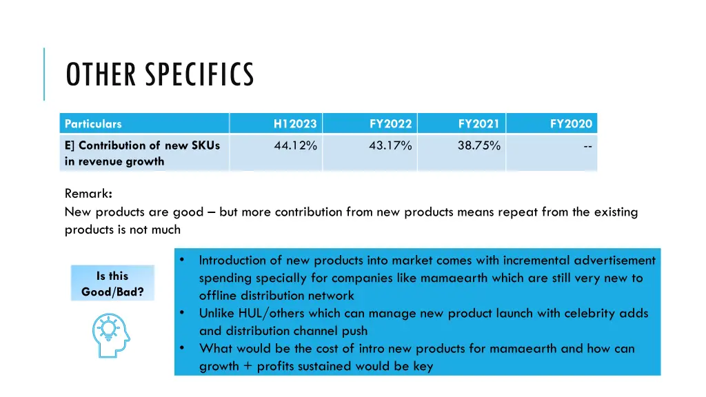 other specifics 6