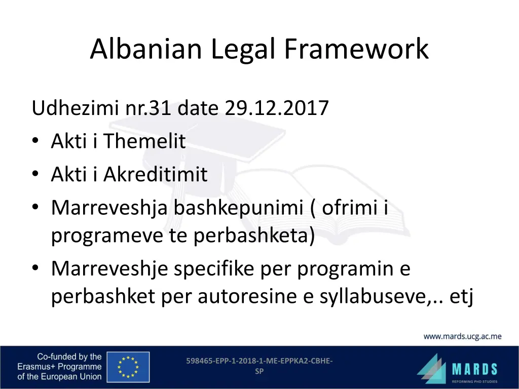 albanian legal framework