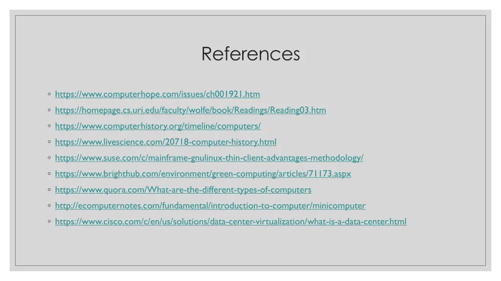 references