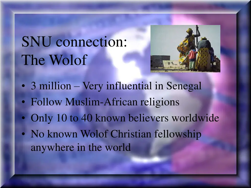 snu connection the wolof