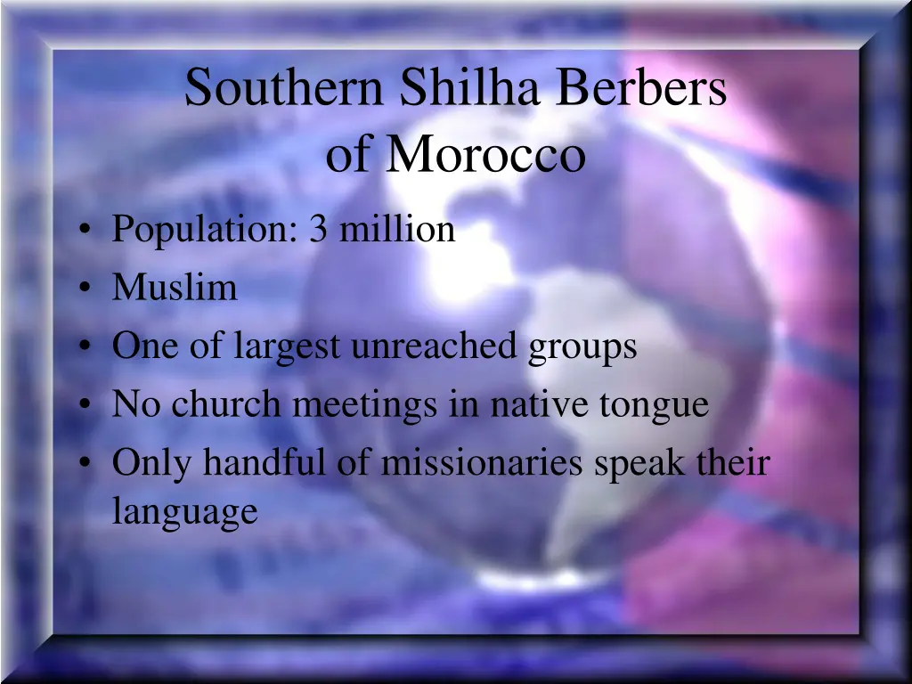 southern shilha berbers of morocco